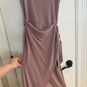 Aritzia Wilfred Dusty Rose Wrap Dress